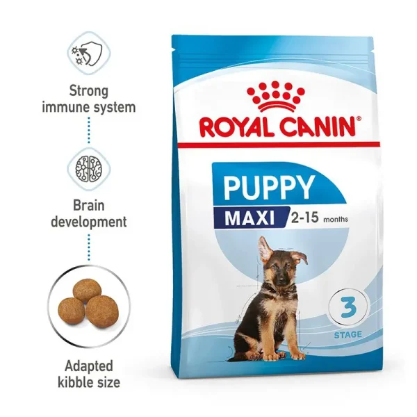 غذای خشک توله سگ رویال کنین Royal Canin Maxi Puppy وزن 15 کیلوگرم 049849889409